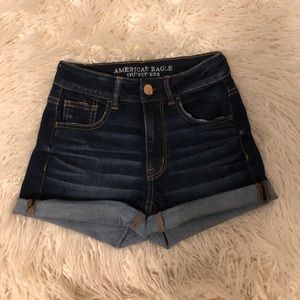 American Eagle high waisted denim shorts